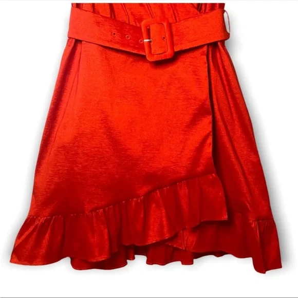 Lovers & Friends Ella Red Wrap Dress - Picture 8 of 11